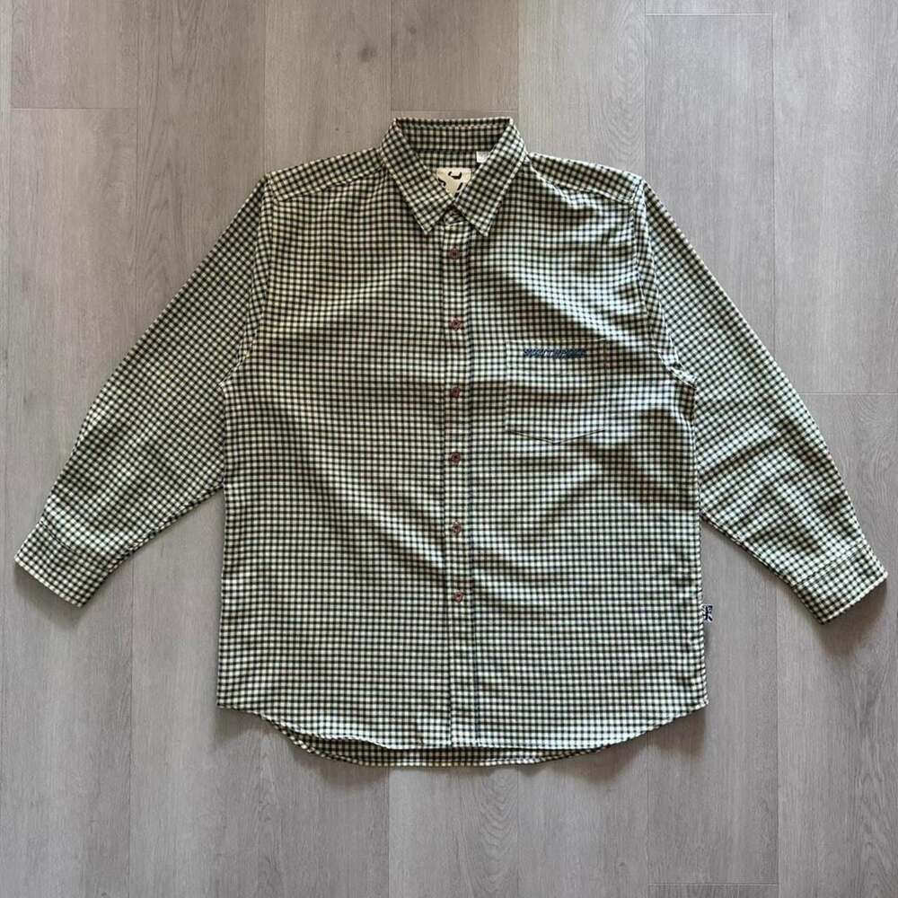 South Pole Vintage Gingham Check Long Sleeve Button Down Shirt Size XL
